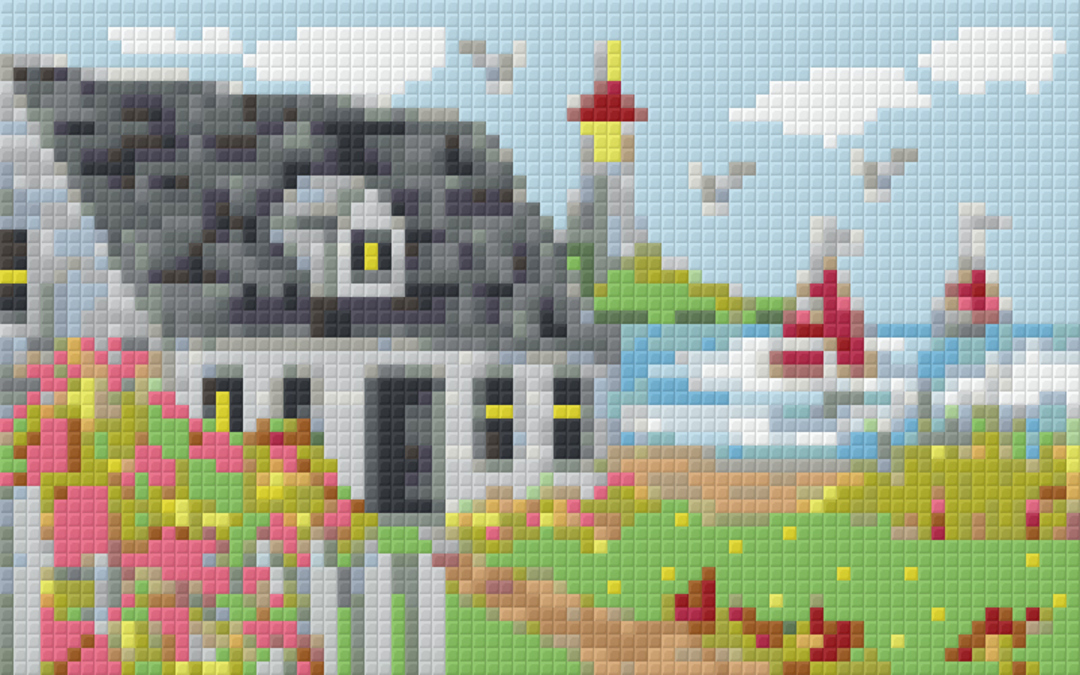 Little Scenery Two [2] Baseplate PixelHobby Mini-mosaic Art Kit image 0
